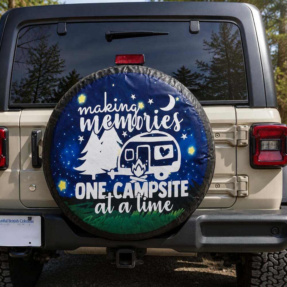 cozipink Making Memories One Campsite At A Time 14-inch Spare Tire Cover